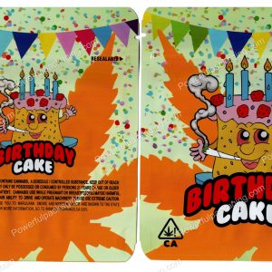 Birthday Cake (Generic) Flower Packaging 3.5 Mylar Bag *Empty Bags*