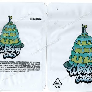 Wedding Cake (Generic White) Flower Packaging 3.5 Mylar Bag *Empty Bags*