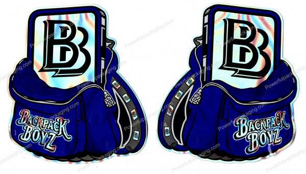 BACKPACK BOYZ Blue Backpack 3D Mylar Shaped Bag 3.5g Flower Packaging *Empty Bags*