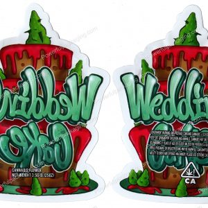 Wedding Cake Generic 3D Mylar Shaped Bag 3.5g Flower Packaging *Empty Bags*