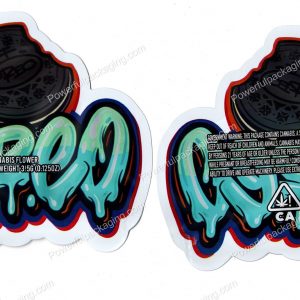 Oreo Generic 3D Mylar Shaped Bag 3.5g Flower Packaging *Empty Bags*