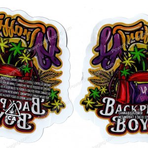 Backpack Boyz LA Traffic 3D Mylar Shaped Bag 3.5g Flower Packaging *Empty Bags*