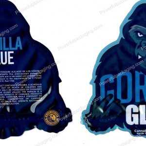 Black Unicorn : Gorilla Glue 3D Mylar Shaped Bag 3.5g Flower Packaging *Empty Bags* (CAsupply)