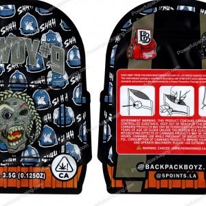 BackPack Boyz : Rowdy #9 3D Mylar Backpack Shaped Bag 3.5g Flower Packaging *Empty Bags* (CAsupply)