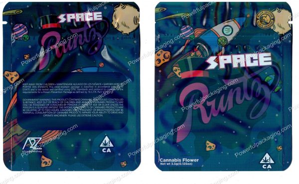 Black Unicorn : Space Runtz Mylar 3.5 Packaging Bag *Empty Bags* (CaSupply)