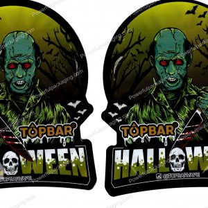 TOPBAR : Halloween 3D Mylar Shaped Bag 3.5g Flower Packaging *Empty Bags* (CAsupply)