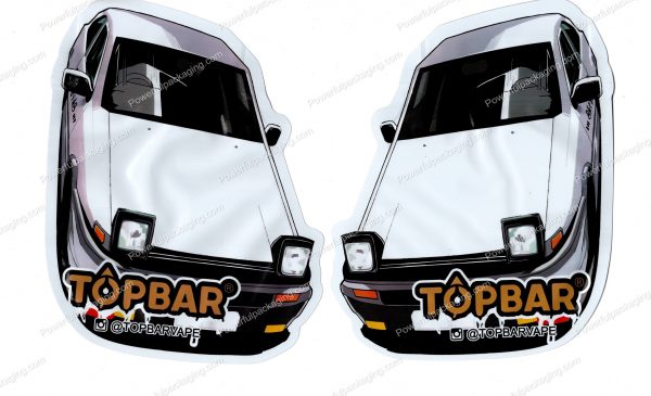 TOPBAR : Old-School Car 3D Mylar Shaped Bag 3.5g Flower Packaging *Empty Bags* (CAsupply)