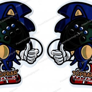 TOPBAR : Sonic Control 3D Mylar Shaped Bag 3.5g Flower Packaging *Empty Bags* (CAsupply)