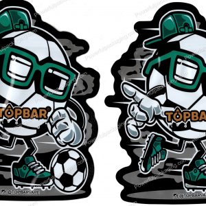 TOPBAR : Soccer 3D Mylar Shaped Bag 3.5g Flower Packaging *Empty Bags* (CAsupply)