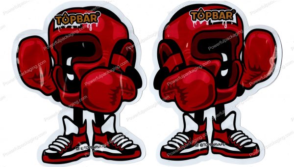TOPBAR : Boxing 3D Mylar Shaped Bag 3.5g Flower Packaging *Empty Bags* (CAsupply)