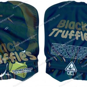 Black Truffles Generic 3D Mylar Shaped Bag 3.5g Flower Packaging *Empty Bags* (CAsupply)