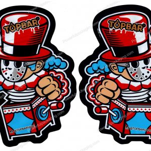 TOPBAR : Clown Box 3D Mylar Shaped Bag 3.5g Flower Packaging *Empty Bags* (CAsupply)