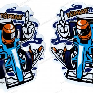TOPBAR : Racecar 3D Mylar Shaped Bag 3.5g Flower Packaging *Empty Bags* (CAsupply)