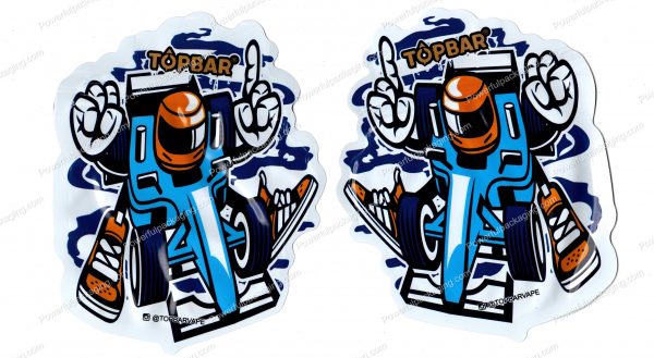 TOPBAR : Racecar 3D Mylar Shaped Bag 3.5g Flower Packaging *Empty Bags* (CAsupply)