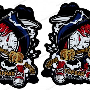 TOPBAR : Time Reaper 3D Mylar Shaped Bag 3.5g Flower Packaging *Empty Bags* (CAsupply)