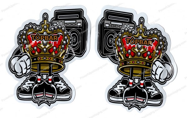 TOPBAR : King Boombox 3D Mylar Shaped Bag 3.5g Flower Packaging *Empty Bags* (CAsupply)
