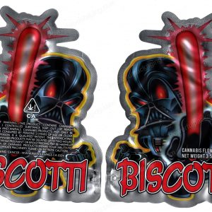 Biscotti Generic 3D Mylar Shaped Bag 3.5g Flower Packaging *Empty Bags*