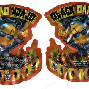 Black Banana Cookies Generic 3D Mylar Shaped Bag 3.5g Flower Packaging *Empty Bags*