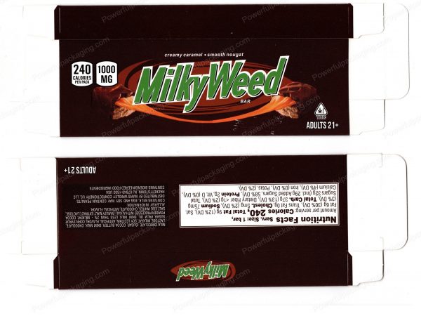 MilkyWeed 1000mg Chocolate Bar Box *Empty Box* (CaSupply)