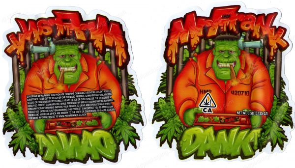 Mr. Frank Drank Generic 3D Mylar Shaped Bag 3.5g Flower Packaging *Empty Bags* (CAsupply)