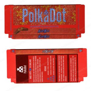 PolkaDot Magic Mushroom Belgain Chocolate : Kushkat 4g 10-Pack with Display Case (5x2.5in) *Empty Box* (CaSupply)