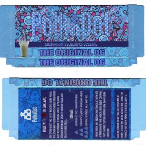 PolkaDot Magic Mushroom Belgain Chocolate : The Original OG 4g 10-Pack with Display Case (5x2.5in) *Empty Box* (CaSupply)