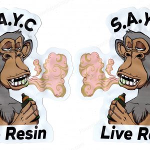 SAYC Live Resin Generic 3D Mylar Shaped Bag 3.5g Flower Packaging *Empty Bags* (CAsupply)
