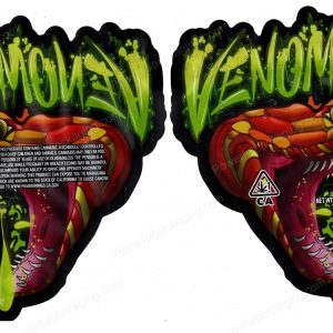 Venom OG Generic 3D Mylar Shaped Bag 3.5g Flower Packaging *Empty Bags*