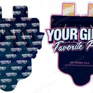 Your Girl's Favorite Plug Generic 3D Mylar Shaped Bag 3.5g Flower Packaging *Empty Bags* (CAsupply)