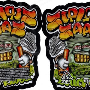 Ziplogg Zaag Generic 3D Mylar Shaped Bag 3.5g Flower Packaging *Empty Bags* (CAsupply)