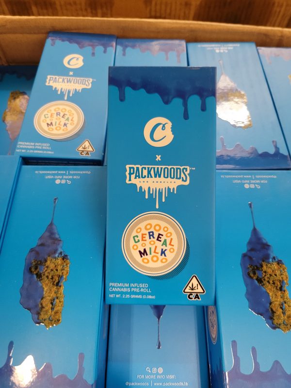 PACKWOODS (Cookies: Cereal Milk) Glass Tube, Magnetic Box, Stickers, Wax and Tip/ Mouthpiece *Empty Packaging* - Image 2