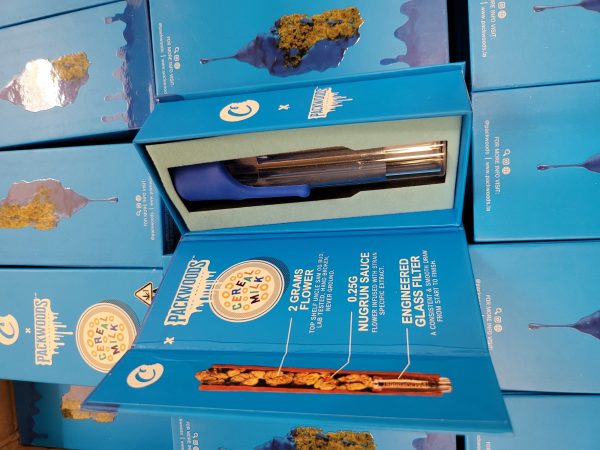 PACKWOODS (Cookies: Cereal Milk) Glass Tube, Magnetic Box, Stickers, Wax and Tip/ Mouthpiece *Empty Packaging* - Image 3