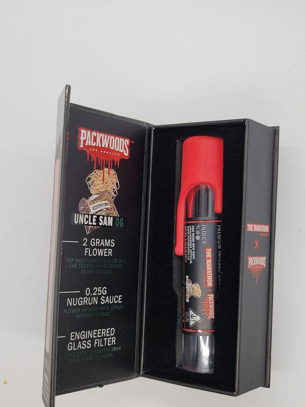 PACKWOODS (The Marathon : Marathon OG) Glass Tube, Magnetic Box, Stickers, Wax and Tip/ Mouthpiece *Empty Packaging* - Image 5