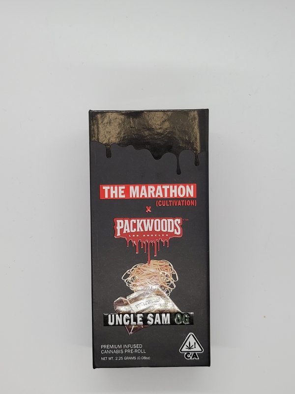 PACKWOODS (The Marathon : Uncle Sam) Glass Tube, Magnetic Box, Stickers, Wax and Tip/ Mouthpiece *Empty Packaging* - Image 3