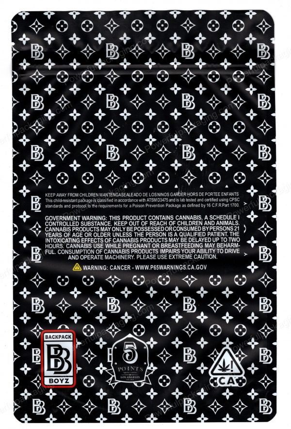 BACKPACK BOYZ : Kush Mints Packaging 3.5 Mylar Bag *Empty Bags* - Image 3