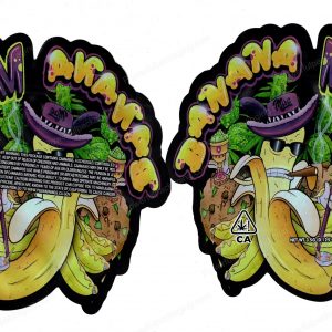 Banana Mac Generic 3D Mylar Shaped Bag 3.5g Flower Packaging *Empty Bags* (CAsupply)