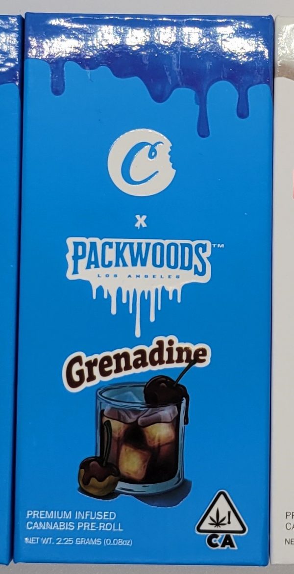 PACKWOODS (Cookies: Grenadine) Glass Tube, Magnetic Box, Stickers, Wax and Tip/ Mouthpiece *Empty Packaging* - Image 2