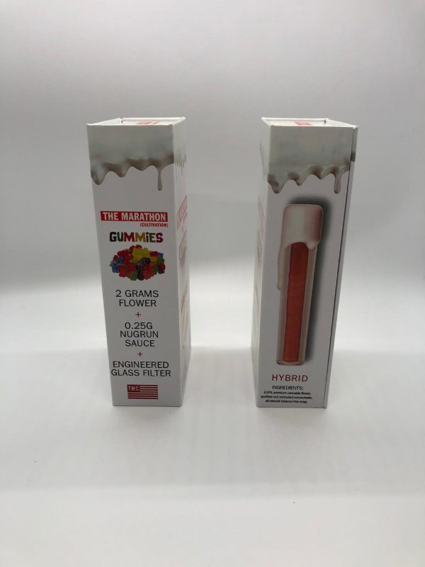 PACKWOODS (The Marathon : Gummies) Glass Tube, Magnetic Box, Stickers, Wax and Tip/ Mouthpiece *Empty Packaging* - Image 3