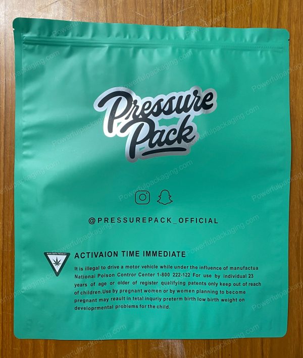 Pound Bags : PRESSURE PACK (Kush Mintz) Mylar 1lb Bag *Empty Bag* (CaSupply) - Image 3