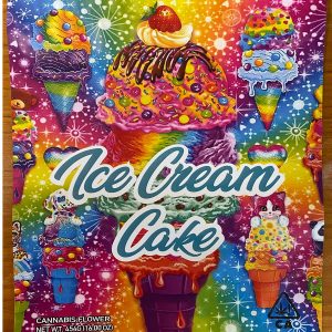 Pound Bags : (Ice Cream Cake Rainbow) Mylar 1lb Bag *Empty Bag* (CaSupply)