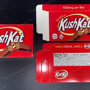 KushKat 1000mg Milk Chocolate Box (CaSupply) (Empty Box)