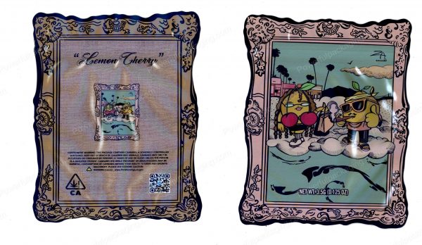 ZAGallery : Lemon Cherry 3D Mylar Shaped Bag 3.5g Flower Packaging *Empty Bags* (CAsupply)