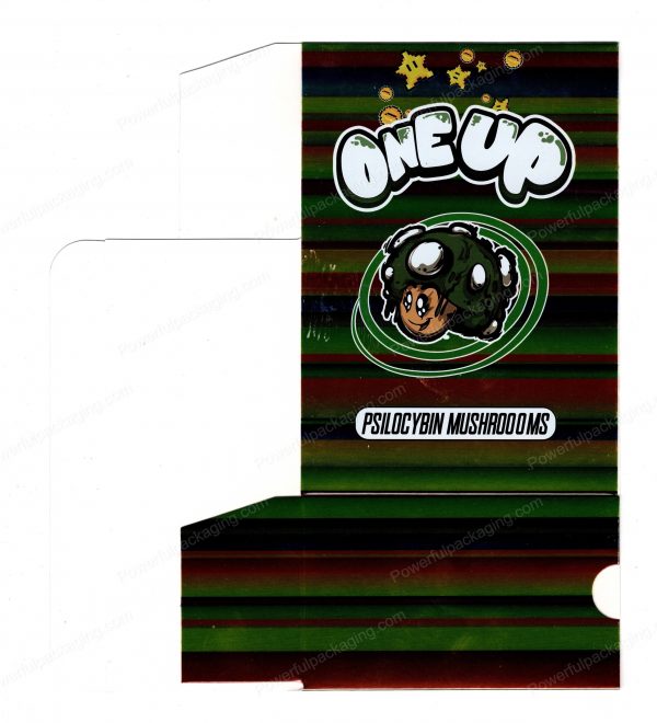 ONEUP Psilocybin Mint Mushroom Bar 3.5g (5/10 Pack Box Set) (2.5x5.5in) *Empty Box* (CaSupply) - Image 2