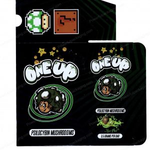 ONEUP Psilocybin Kiwi Fruit Mushroom Bar 3.5g (5/10 Pack Box Set) (2.5x5.5in) *Empty Box* (CaSupply)