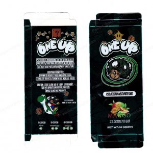 ONEUP Psilocybin Mango Mushroom Bar 3.5g (5/10 Pack Box Set) (2.5x5.5in) *Empty Box* (CaSupply)
