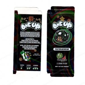 ONEUP Psilocybin Watermelon Mushroom Bar 3.5g (5/10 Pack Box Set) (2.5x5.5in) *Empty Box* (CaSupply)