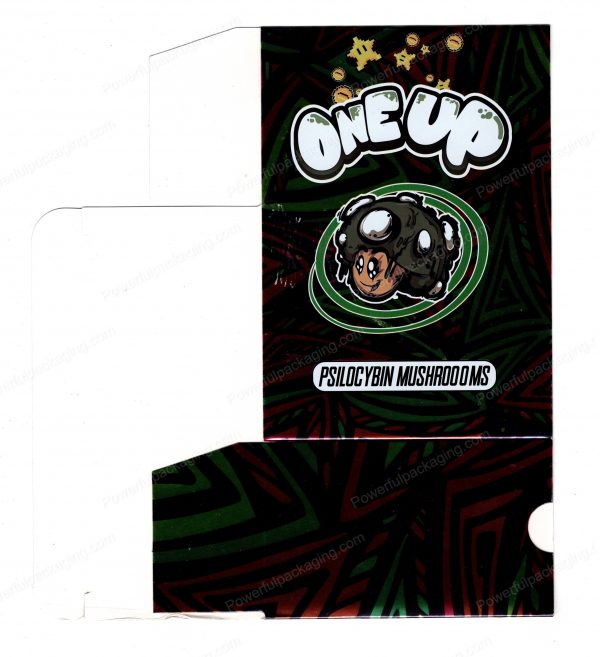 ONEUP Psilocybin Kiwi Fruit Mushroom Bar 3.5g (5/10 Pack Box Set) (2.5x5.5in) *Empty Box* (CaSupply) - Image 4