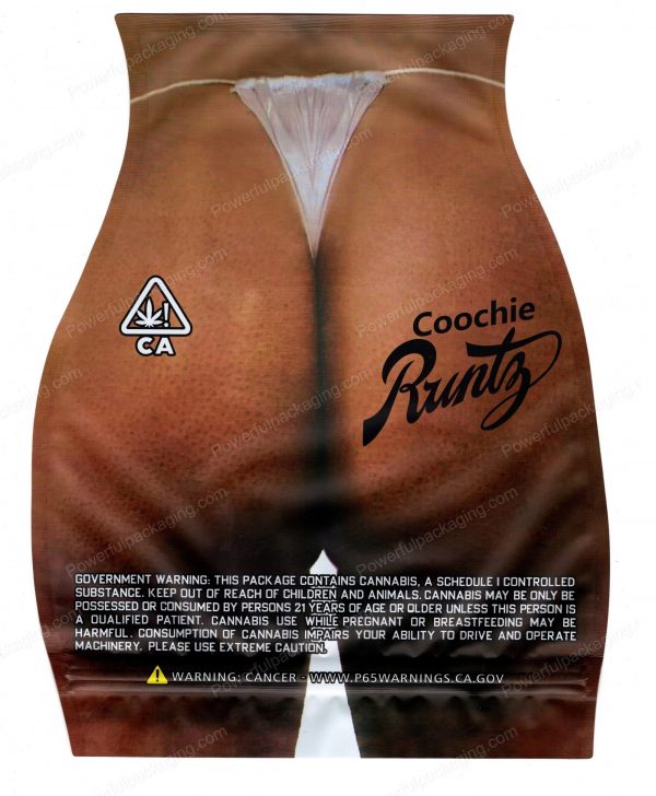Ounce Bags : (Runtz : Coochie) Mylar 28g Bag *Empty Bag* (CaSupply)
