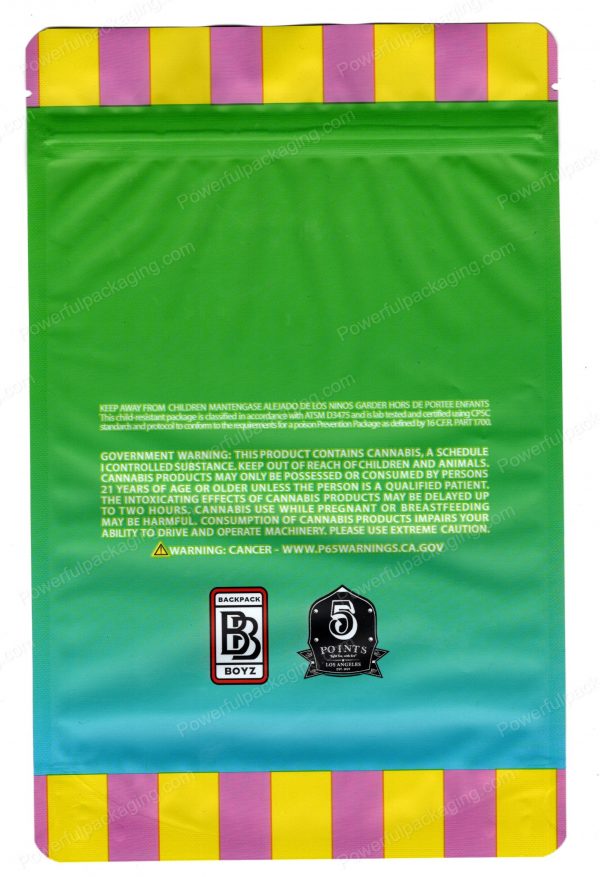 Ounce Bags : (BackPackBoyz Italian Ice) Mylar 28g Bag *Empty Bag* (CaSupply) - Image 3