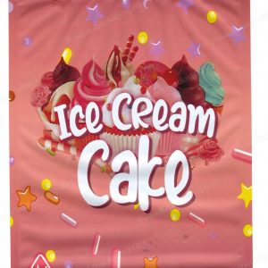 Ounce Bags : (Pink Ice Cream Cake) Mylar 28g Bag *Empty Bag* (CaSupply)